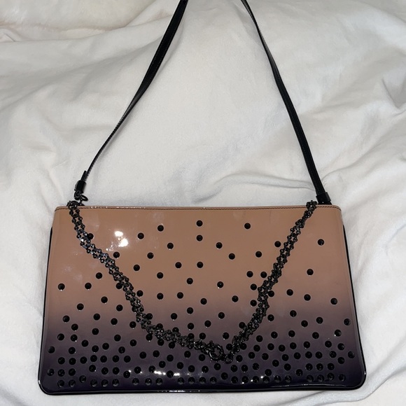 Christian Louboutin Handbags - Christian Louboutin studded black/nude bag!